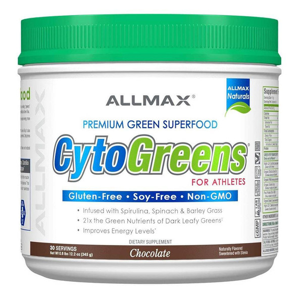  Allmax Nutrition CytoGreens For Athletes Chocolate 30 Servings 