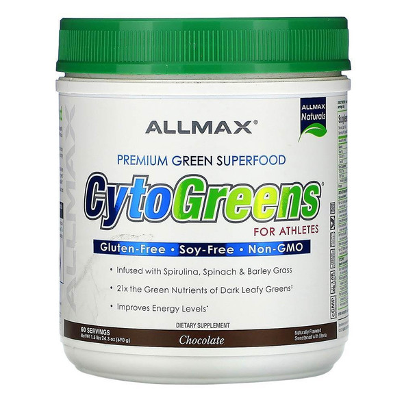  Allmax Nutrition CytoGreens For Athletes Chocolate 60 Servings 