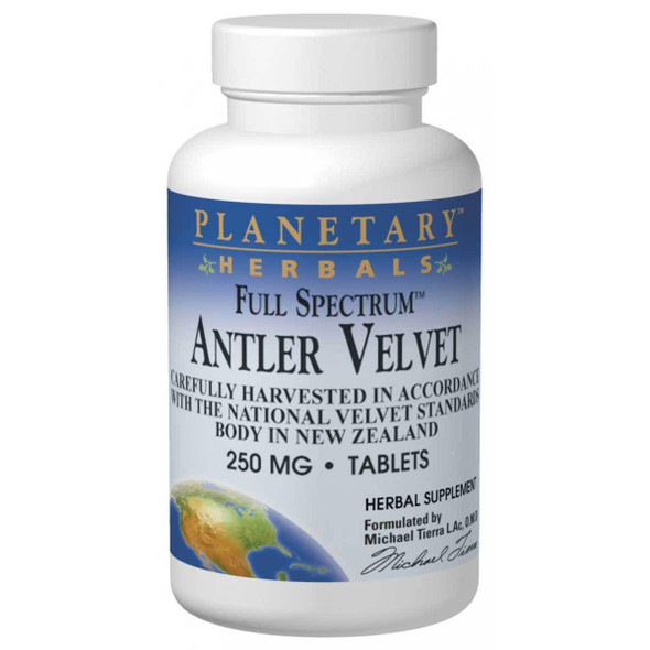  Planetary Herbals Antler Velvet (Full Spectrum) 250mg 30 Tabs 