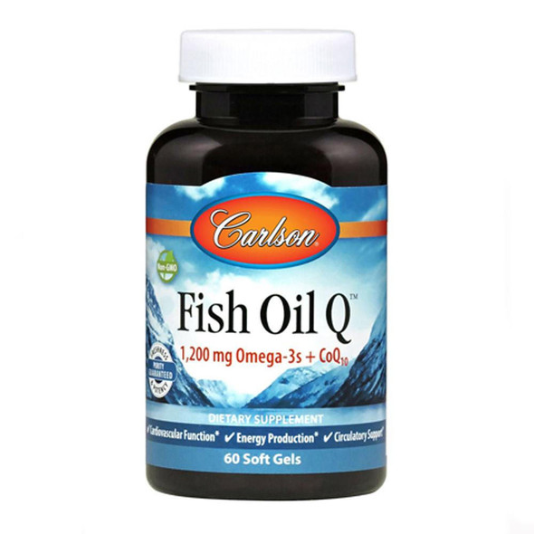  Carlson Fish Oil Q 60 Soft Gels 