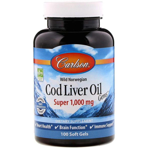  Carlson COD LIVER OIL 1000mg 100G 