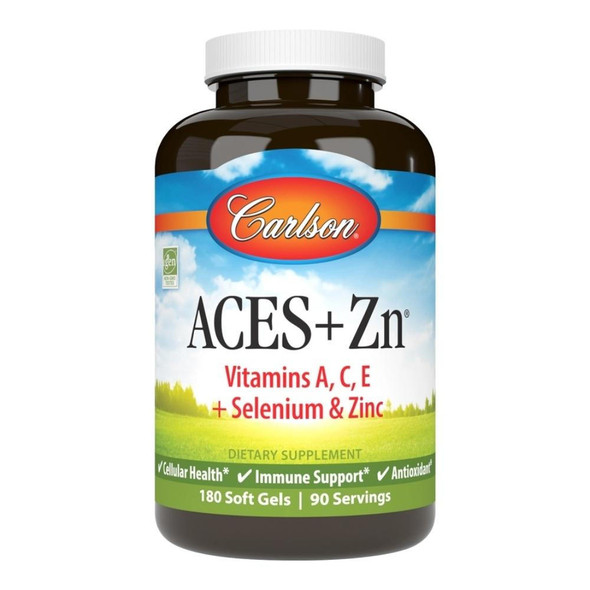  Carlson Aces+Zinc 180 Soft Gels 