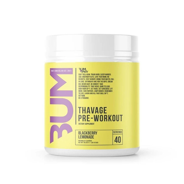 CBUM RAW Nutrition CBUM Thavage Preworkout 40 Servings 