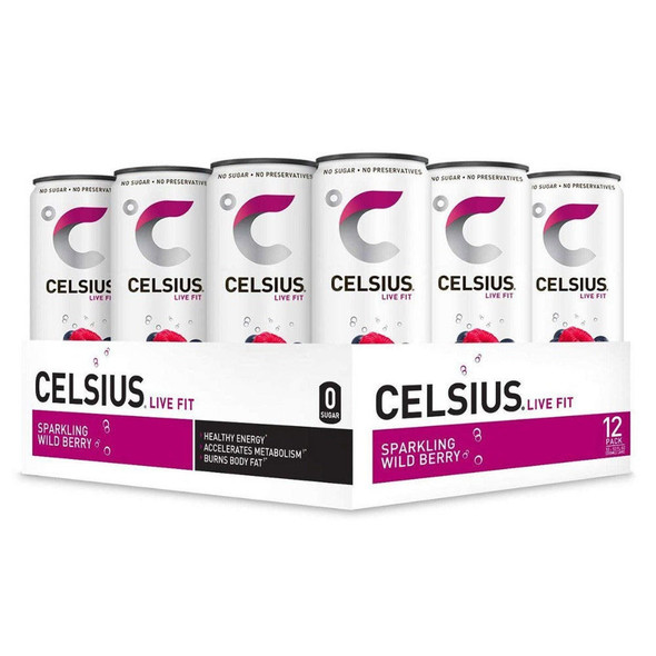  Celsius 12 Pack RTD's Sparkling Wild Berry 