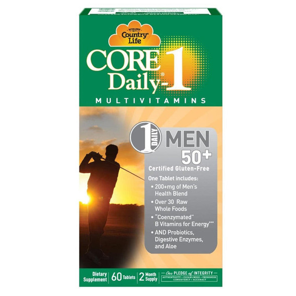  Country Life Core Daily-1 Men 50+ 60 Tablets 