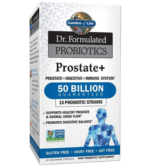  Garden of Life Dr. Formulated Probiotics Prostate+ 60 Vege Capsules 