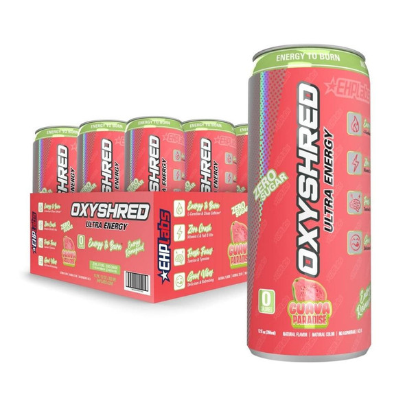 EHP Labs EHP OxyShred RTD Energy Drink 12 Case 