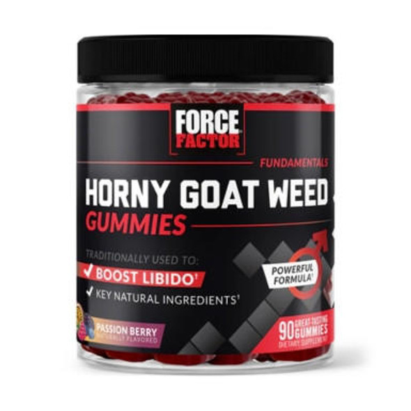  Force Factor Horny Goat Weed Gummies Passion Berry 90 Count 