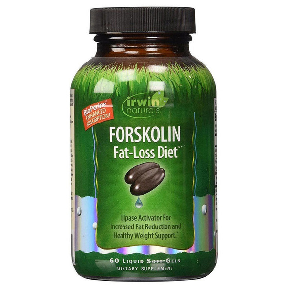  Irwin Naturals Forskolin Fat-Loss Diet 60 Liquid Softgels 