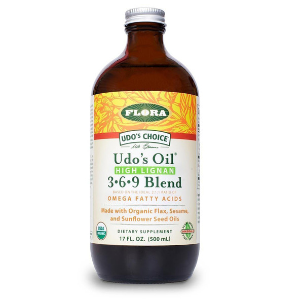  Flora (Udo's Choice) Udo's Choice High Lignan 3 6 9 Oil Blend 17oz 