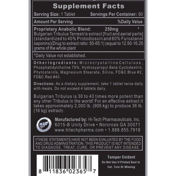  Hi-Tech Pharmaceuticals Tribesterone 60 Tablets | Test Booster 