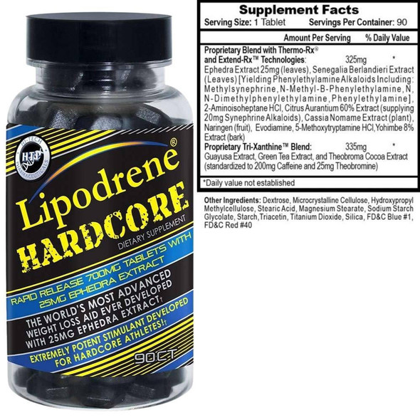  Hi-Tech Pharmaceuticals Lipodrene Hardcore 90ct 
