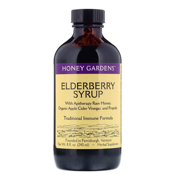  Honey Gardens Elderberry Syrup 8oz 