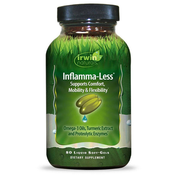  Irwin Naturals Inflamma-Less Tissue and Mobility Support 80 Gels 