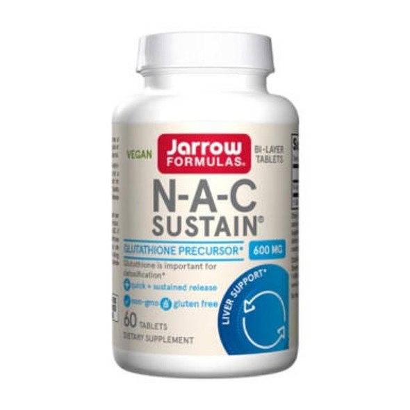  Jarrow Formulas N-A-C Sustain 600mg 60 Tablets 