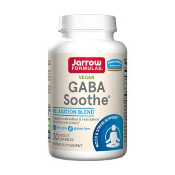 Jarrow Formulas Jarrow GABA Soothe 30 Capsules | Mental Focus 