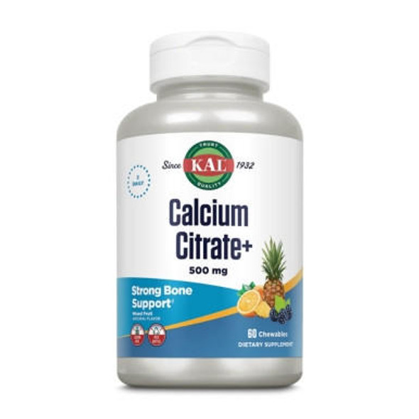 Kal KAL Calcium Citrate Chewables 60 Chewables Mixed Fruit 