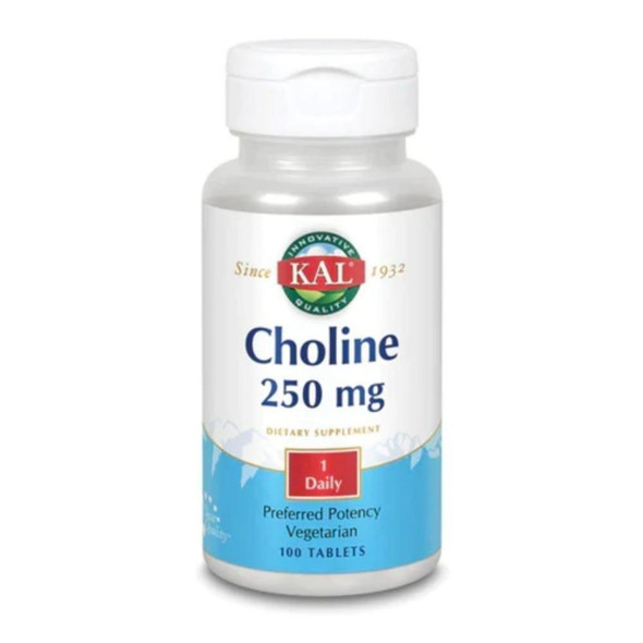  Kal Choline 250mg 100 Tablets 