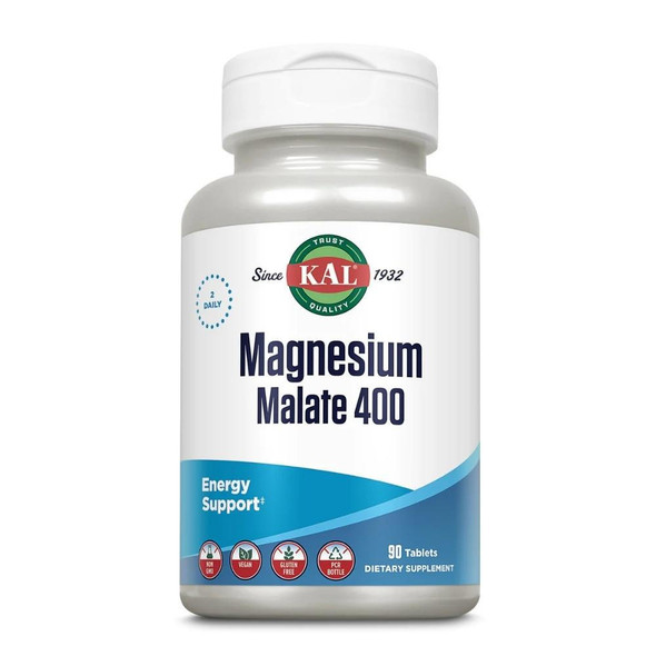 Kal KAL Magnesium Malate 400mg 90 Tablets 