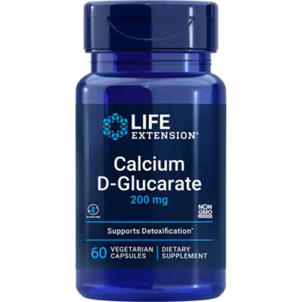  Life Extension Calcium D-Glucarate 200 mg 60 Vege Capsules 