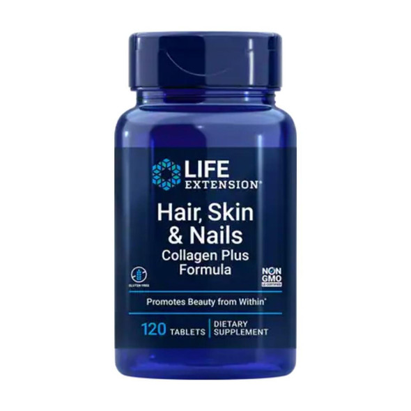  Life Extension Hair Skin Nails Collagen Plus Formula 120 Tablets 