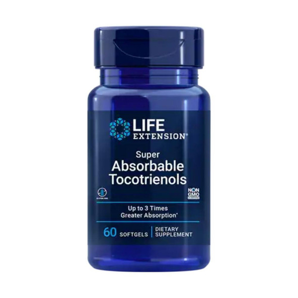  Life Extension Super-Absorbable Tocotrienols 60 Soft Gels 