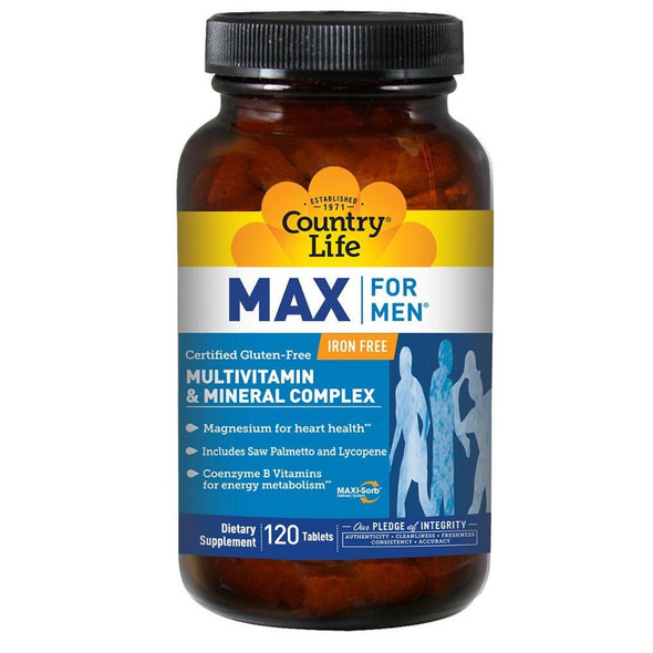  Country Life Max for Men Time Released 120 Tablets 