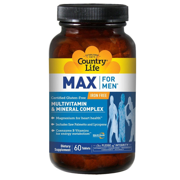  Country Life Max for Men Time Released 60 Tablets 