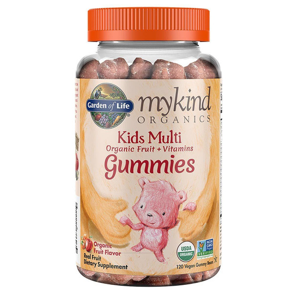  Garden of Life Kids Multi Gummies 120 Vegan Gummies Organic Fruit Flavor 
