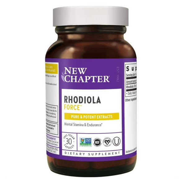  New Chapter Rhodiola Force 300 30 Vege Capsules 