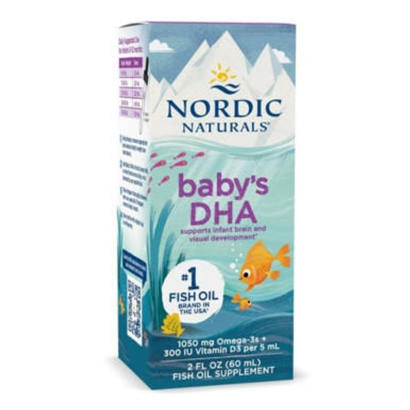  Nordic Naturals Baby's DHA with Vitamin D3 2 Fl Oz 