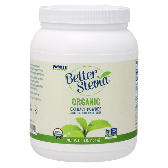  Now Foods Better Stevia Powder Organic 1 Lb 