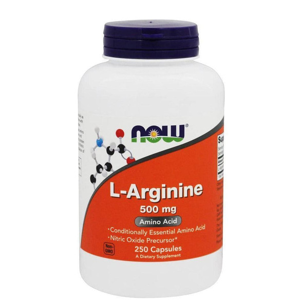  Now Foods L-Arginine 500 Mg 250 Capsules 