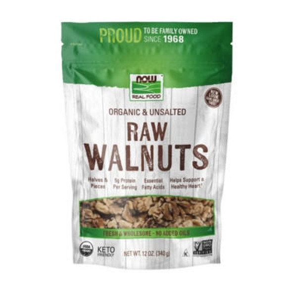  Now Foods Organic Walnuts Raw 12 Oz 