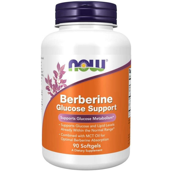  Now Foods Berberine Glucose Support 90 Soft Gels 