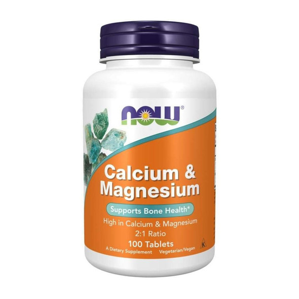  Now Foods Magnesium & Calcium 2:1 Ratio 100 Tablets 