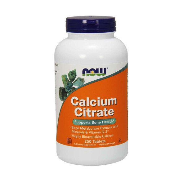  Now Foods Calcium Citrate w/Magnesium & Vitamin D 250 Tablets 