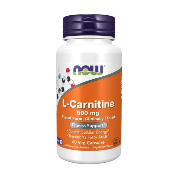  Now Foods L-Carnitine 500mg 60 Capsules 