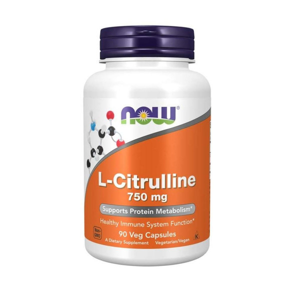  Now Foods L-Citrulline 750mg 90 Capsules 