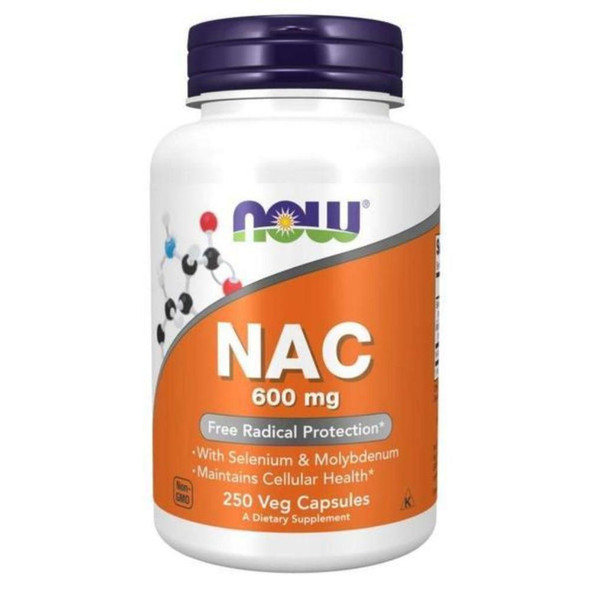 Now Foods NAC 600mg 250 Vege Capsules 