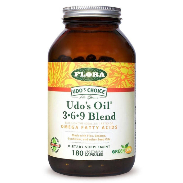  Flora (Udo's Choice) Udo's Choice Oil Blend 180 Capsules 