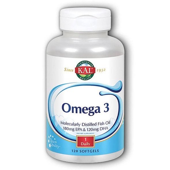  Kal Omega-3 Fish Oil 120 Soft Gels 