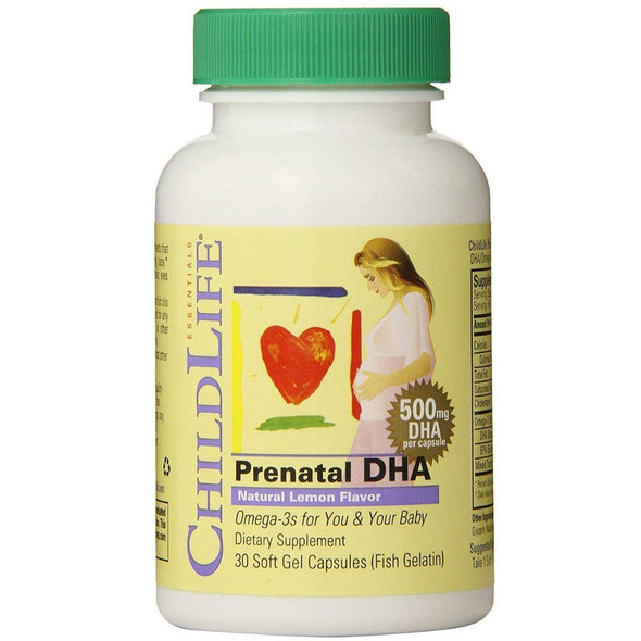  ChildLife Prenatal DHA 30 Soft Gels 