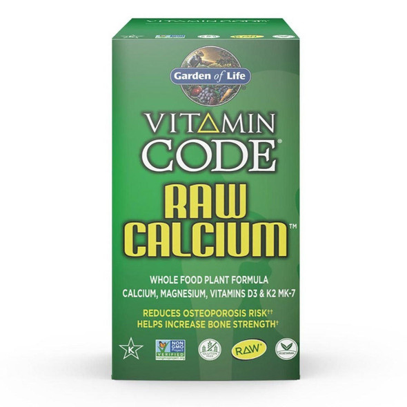  Garden of Life Vitamin Code Raw Calcium 120 Capsules 