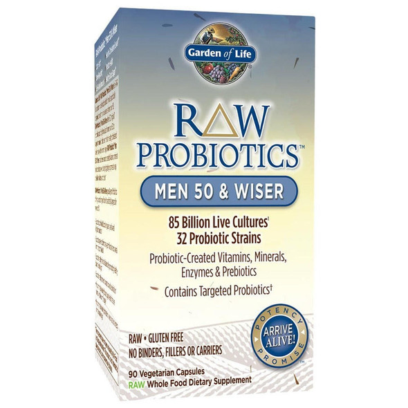  Garden of Life Raw Probiotics Men 50 and Wiser 90 Vege Capsules 