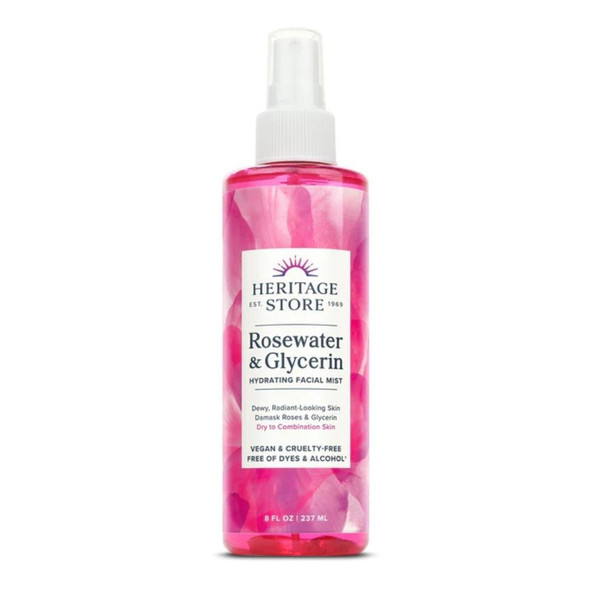  Heritage Store Rosewater Facial Mist 8fl oz 