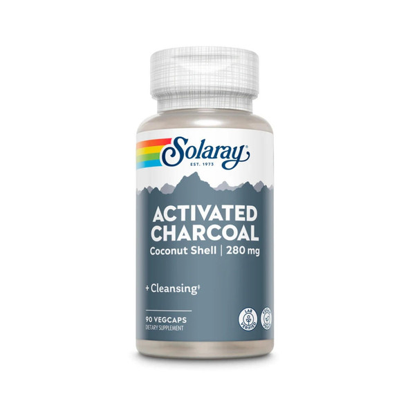  Solaray Activated Charcoal 280mg 90 Caps 