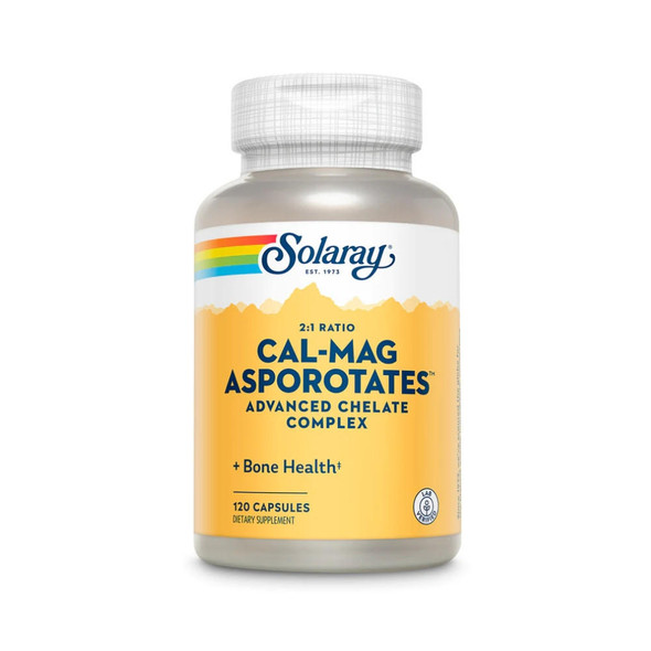  Solaray Cal-Mag Asporotates 120 Capsules 