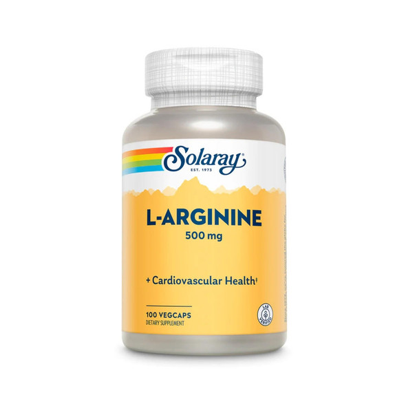  Solaray L-Arginine 500mg 100 Capsules 