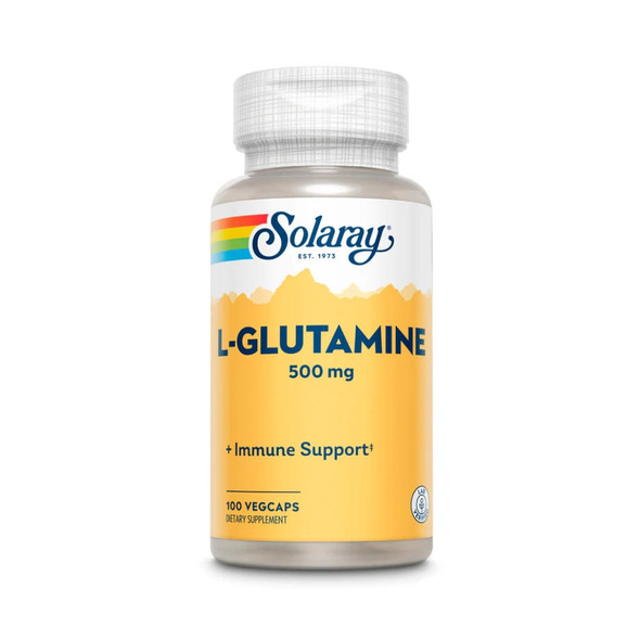  Solaray L-Glutamine 500mg 100 Capsules 